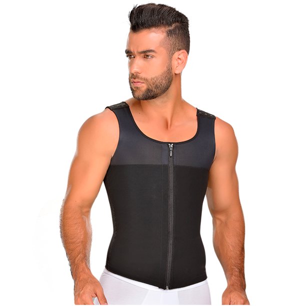 MASS21 Faja Colombiana para Hombre Liposuction Compression Garments for Men  Black M, One Layer-black-mesh, XL price in UAE,  UAE